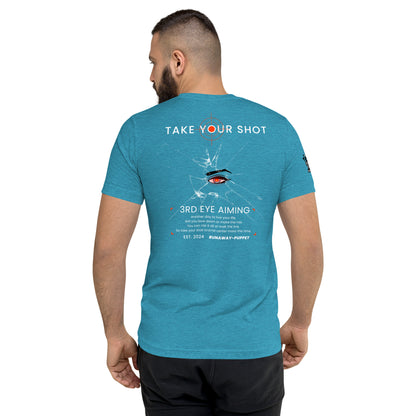 "Take Your Shot" Unisex Short Sleeve Tri-blend T-shirt