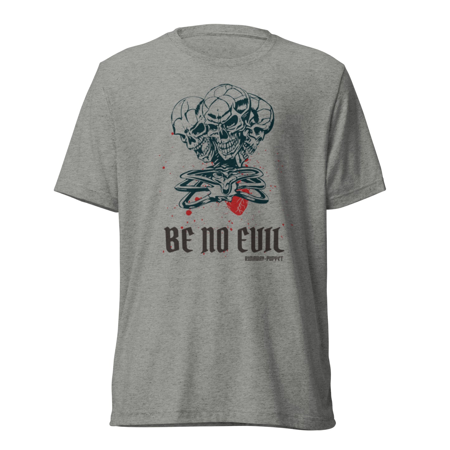 "Be No Evil" Short Sleeve Tri-blend Unisex T-Shirt