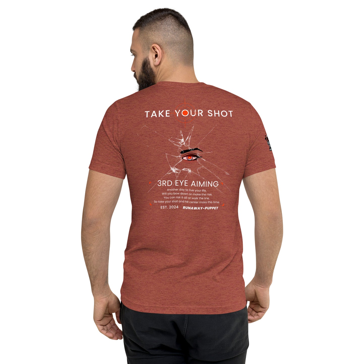 "Take Your Shot" Unisex Short Sleeve Tri-blend T-shirt