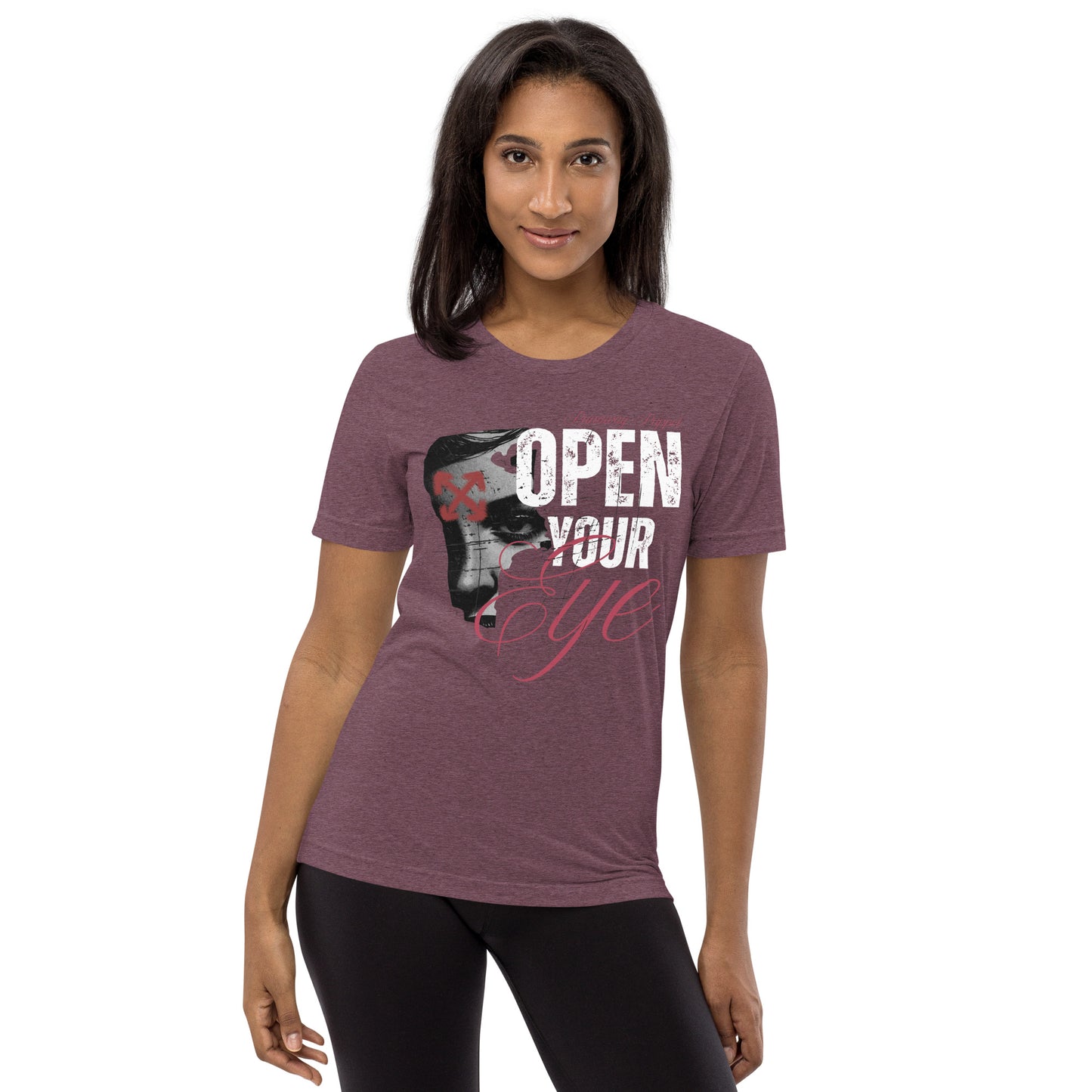 "Open Your Eye" Unisex Tri-blend Short Sleeve T-Shirt