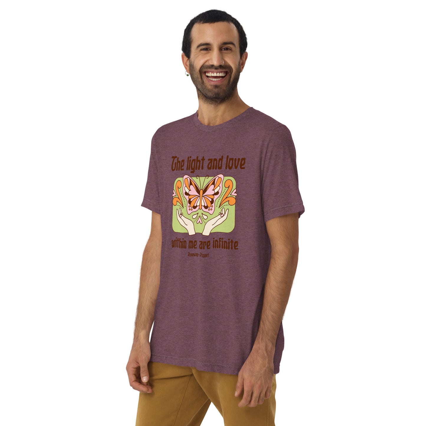 "Light and Love" Short Sleeve Tri-blend Unisex T-shirt