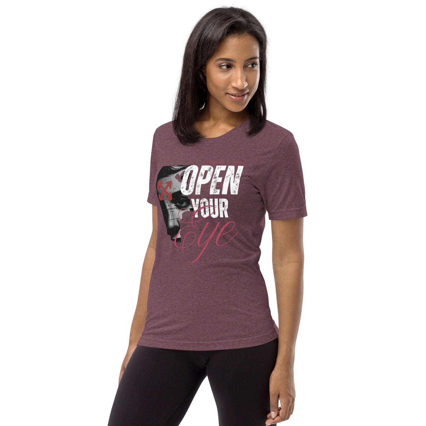 "Open Your Eye" Unisex Tri-blend Short Sleeve T-Shirt