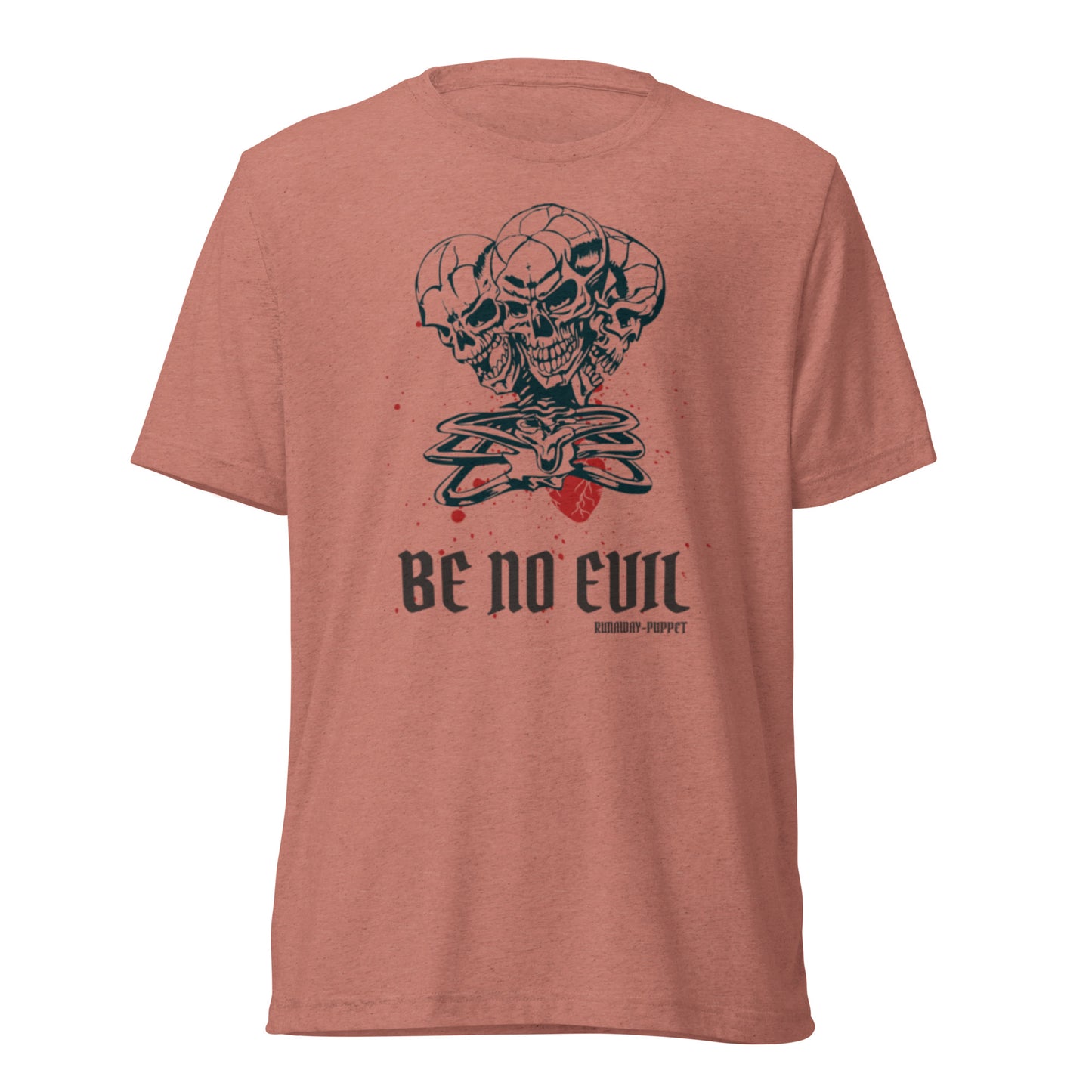 "Be No Evil" Short Sleeve Tri-blend Unisex T-Shirt