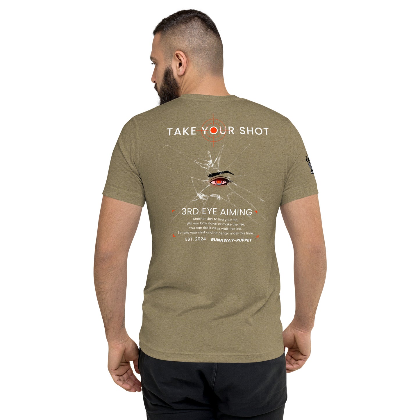 "Take Your Shot" Unisex Short Sleeve Tri-blend T-shirt