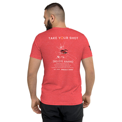 "Take Your Shot" Unisex Short Sleeve Tri-blend T-shirt